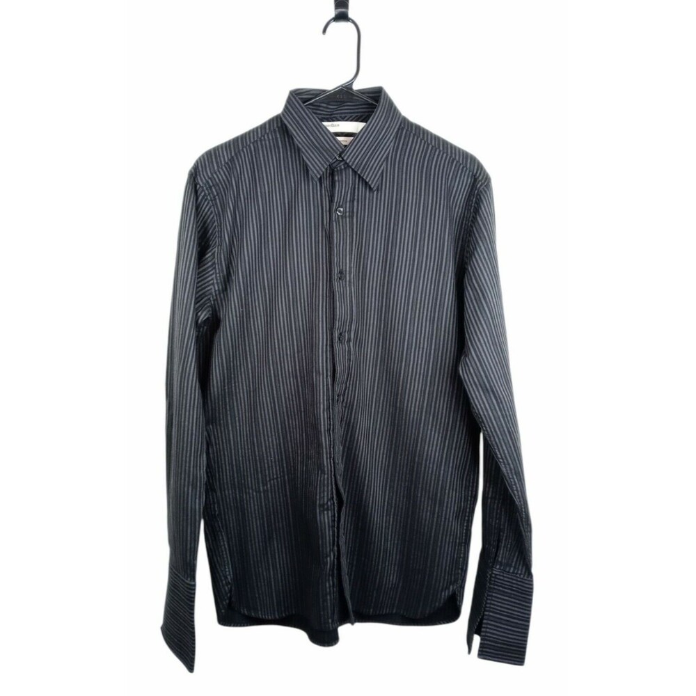 Perry Ellis Striped Button Down French Cuffs Shirt Size M